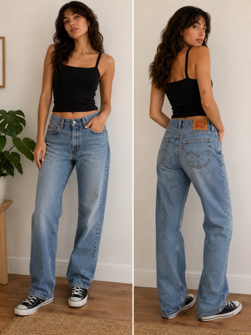 Vintage Levi's Light Blue Relaxed Fit 555 Jeans